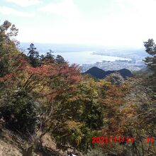 展望台から見る琵琶湖