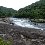 ジャングルの中の秘境の滝