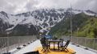 テラスからの見晴らしがいい