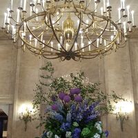 ロビー。あじさいが飾ってありました