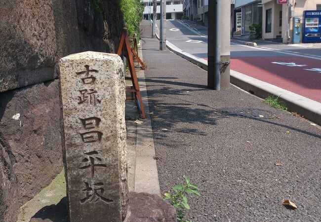 湯島聖堂の東側を通る坂道