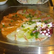 海の幸のカルパッチョ