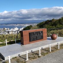 街を見下ろす高台の記念館