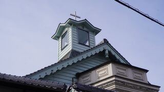 明治22年に建てられたという県下最古の教会