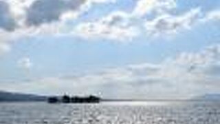 宍道湖のきれいな夕日