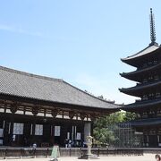 古都奈良興福寺、境内は見学自由