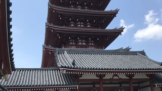 浅草寺（東京都浅草）：五重塔があるとは