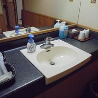 部屋の洗面台　高さがちょうどよく、使い勝手もいい