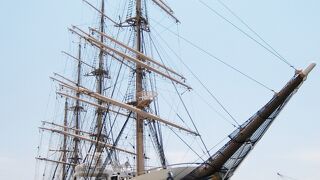 日本丸Ⅱ世を始めて観ました！　～　中突堤旅客ターミナル