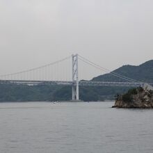 因島から見た因島大橋