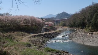 名勝・猿橋を見学した後にお散歩