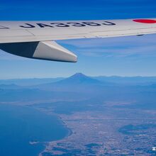 江の島と富士山のツーショット