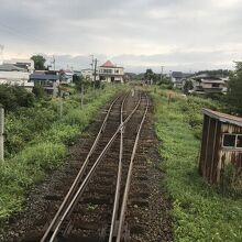 津軽中里駅方向