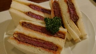 神戸で美味しいビーフカツサンドイッチ