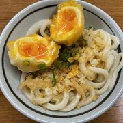 半熟卵の天ぷらが美味しい