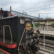 嵯峨駅からトロッコ列車に