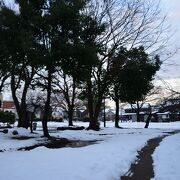 福知山市の市街地にある公園