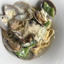 アサリのクリームパスタ