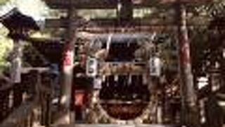 鬱蒼とした神社