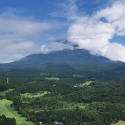 展望台から富士山が一望できます