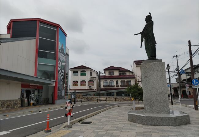 安土駅観光案内所で情報収集。スタッフは親切・丁寧。