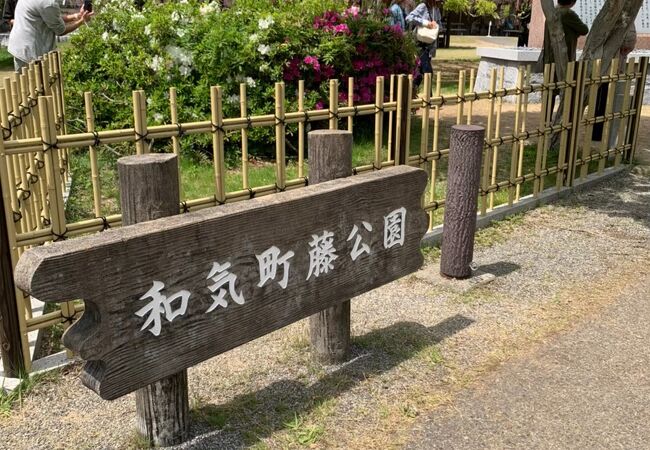 和気に行った際、藤公園に行きました。