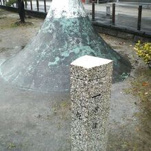 沼津や原（宿）の近くには富士山が。だいぶミニチュアですが…