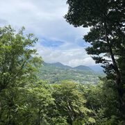 浅間自然歩道の中で、視界が開けたポイント