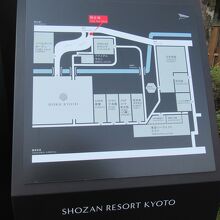 しょうざんリゾートの西側の通り