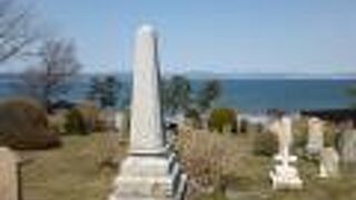 函館港を見下ろす高台