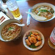 沖縄料理もある八重山そばの店