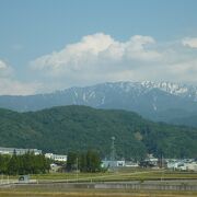 5月下旬でも冠雪していました