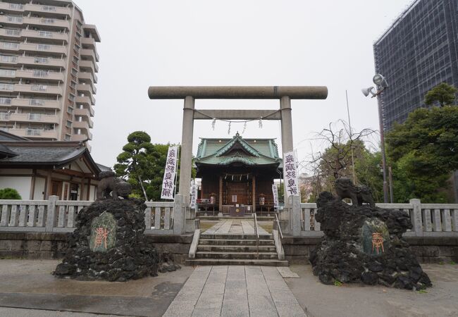 周囲は高層住宅も建つ都市開発地