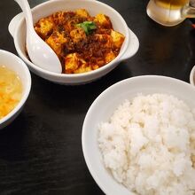 麻婆豆腐ランチ