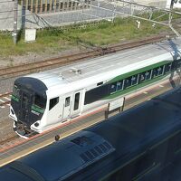 佐原駅側の客室はトレインビュー！