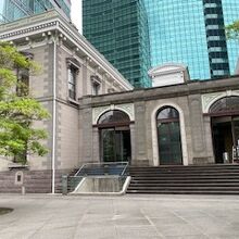 旧新橋停車場外観の様子です。