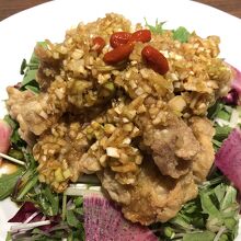 揚げ物のネギ風味ダレ