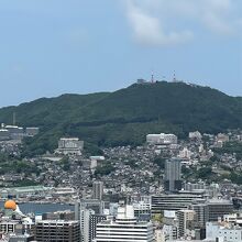 向こうに見えるのは稲佐山かな