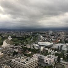 展望フロアより。