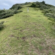 摩天崖トップへの最後の急登