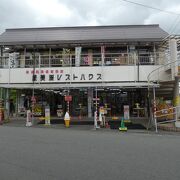 厳美渓天工橋の南袂の食堂兼土産店