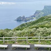 国賀海岸が一望できます