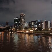 難波橋からの夜景