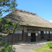 まいづる公園内で甲冑が飾られていた武家屋敷