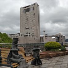 小倉駅新幹線口（北口）広場。リーガロイヤルホテルが見える。