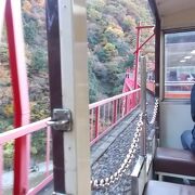 宇奈月駅を出た直後に渡る鉄橋