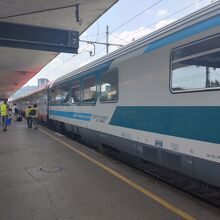 ウィーンからトリエステまで行く列車