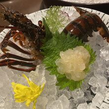 夕食伊勢エビ