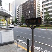 東京駅の八重洲口に向かって伸びている通り