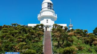 野生馬地帯のさらに奥にある都井岬灯台